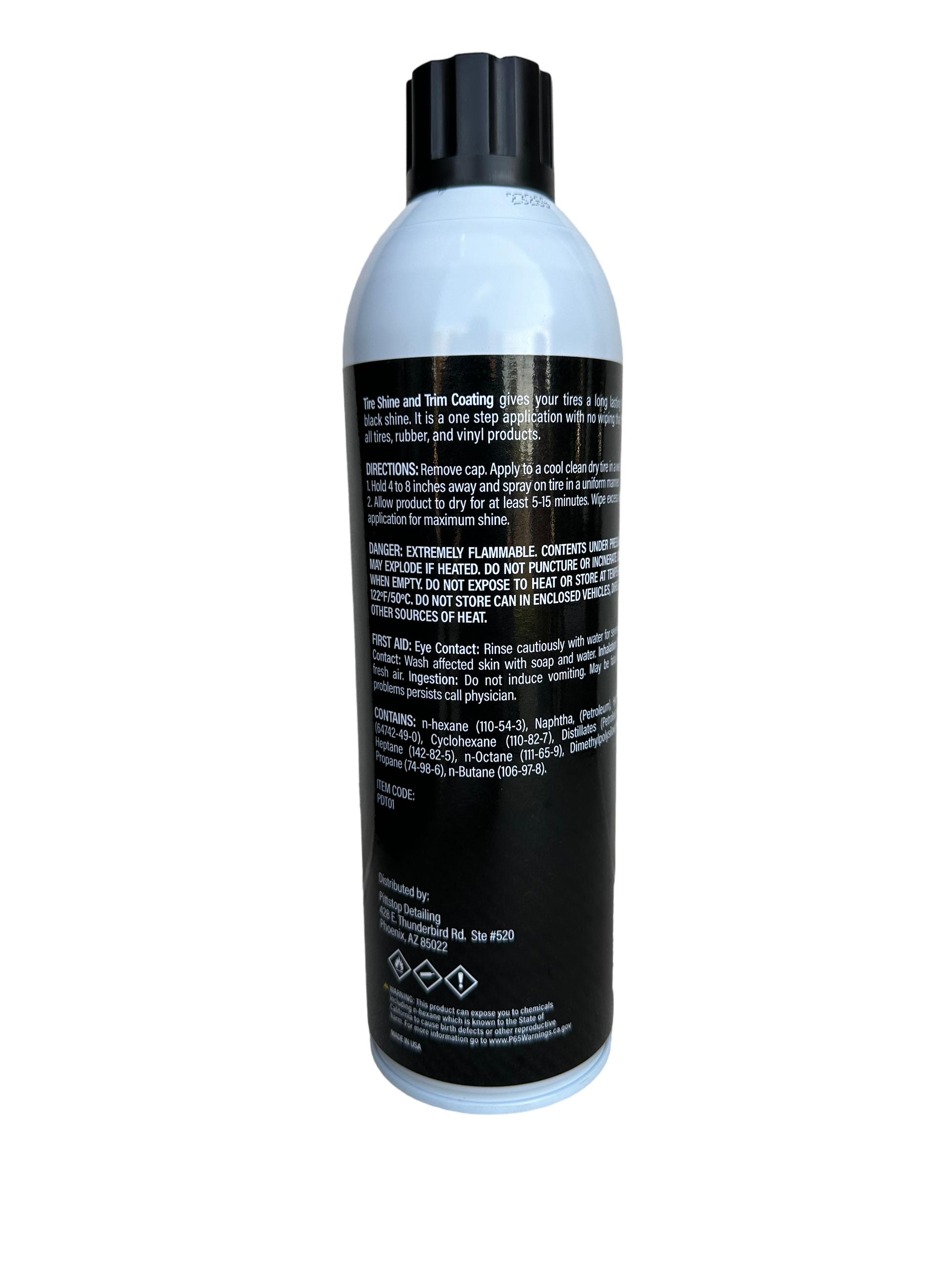 The best tire shine available use on tires, plastics, vinyl, rubber, and more. This trim coating makes any plastic shine bright. Try your tire shine today!! Auto detail supplies, car cleaning products rear view